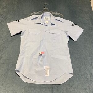 Defense Logistics Agency Wings Collection Air Force Uniform Shirt Mens 16 Blue